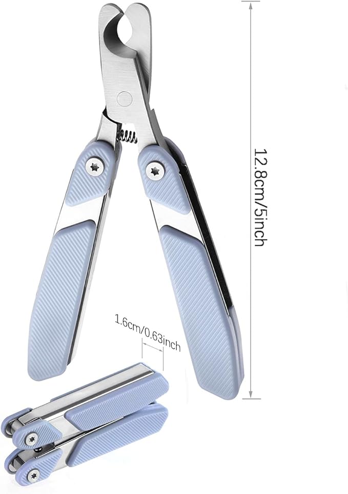 Portable Dog Nail Clippers with Foldable Design Cat Nail Trimmer