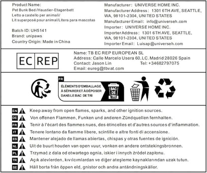unipaws Dog Crate Furniture, Wooden Dog Kennel for Small Breed, Indoor Decorative Wood Dog Cage, Inside Side End Table Crate with Tray and Dog Bed for Puppy, Cats, Min Pigs, Rabbit, Up to 25 lbs