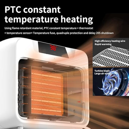 600W Dog House Heater,Anti-Bite Cord Heated Dog House,Wall-Mounted Dog Heater,Outdoor Dog Heater Keep Your Pet Warm and Happy UL Tested for Safety (white)