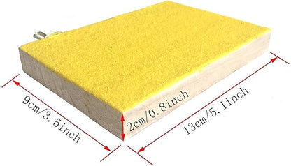 Litewoo Bird Perch Grinding Stand for Bird Parrot Budgie Parakeet Cockatiel Conure Lovebird Finch（3.5" x 5.1"）