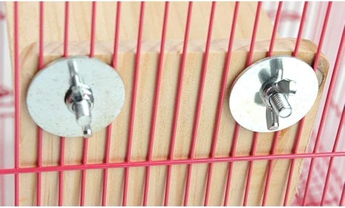 Litewoo Bird Perch Corner Platform Stand Shelf for Birds Budgie Parakeet Cockatiel Conure Cockatoo（Springboard）