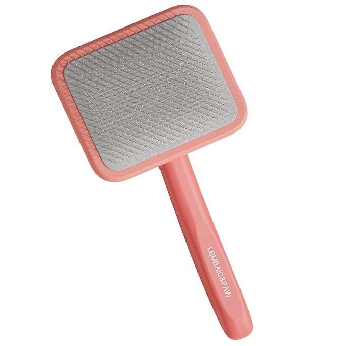 Dog Brushes for Poodle,Doodle,Goldendoodle,Labradoodle Coats Best Slicker Brush for Dogs Thick Long Curly Hair Shedding,Detangles,Fluffy Grooming Soft Long Pin Slicker Brush Dematting(Large)