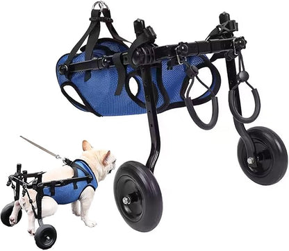 Dog Wheelchair for Back Legs, Dog Wheelchair Cart, Doggy/cat Wheelchair with Disabled Hind Legs Walking, Mobility Aids for Small Pets Hind Limbs, Dog Carts with Wheels, Light Weight