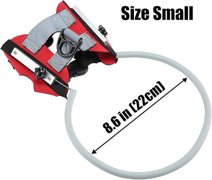 2 Size, Small, Medium, Large Dogs, Upgrade Version, Ring Harness for Blind Dog, Anti-Collision Ring for Blind Dogs RedUp Small