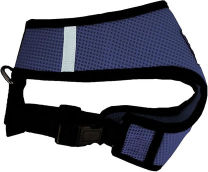 Active Dogs Dog Harness No Pull & No Choke Adjustable Pet Vest Harness for Dogs Reflective Adjustable Breathable Front Clip Pet Harness for Small Medium and Large Dogs (X-Small, Navy Blue)