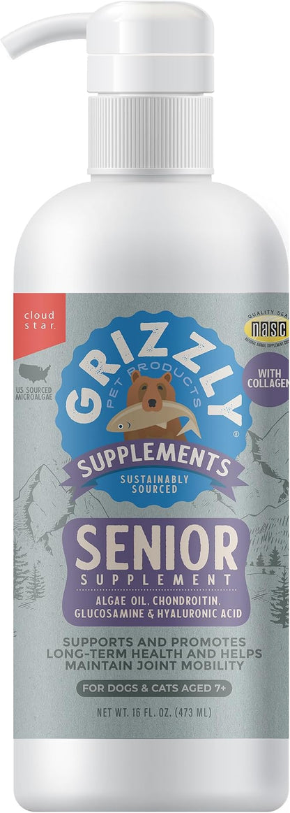 Grizzly Life Stage Liquid, Senior Health Supplement (16 FL. OZ)