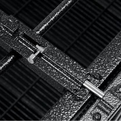 54/48/42/38 Inch Heavy Duty Dog Crate Cage with Wheels, Indestructible and Escape Proof Steel Kennel Indoor for High Anxiety Dogs with Sturdy Locks, Double Door and Tray, Extra Large XL XXL