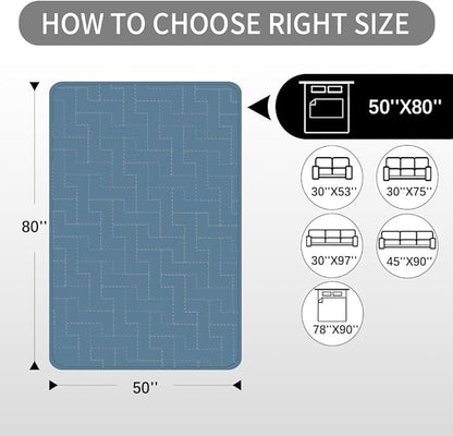 fuguitex Waterproof Dog Bed Cover Couch Cover for Pet Anti-Slip Cat Mat Pet Pad Blanket for Sofa Chair Recliner Bed Furniture Protrctor