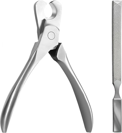 Dog Nail Trimmers & Cat Nail Clipper, Heavy Duty Stainless Steel Claw Clippers for Large Dogs & Indoor Cats, Dog Toenail Clippers with Nail File - Professional Grooming Tool for Dogs, Cats, Small Pets