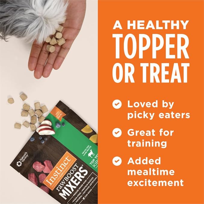 Instinct Raw Boost Mixers Freeze Dried Raw Dog Food Topper, Grain Free Freeze Dried Dog Food Topper 5.5 Ounce (Pack of 1)