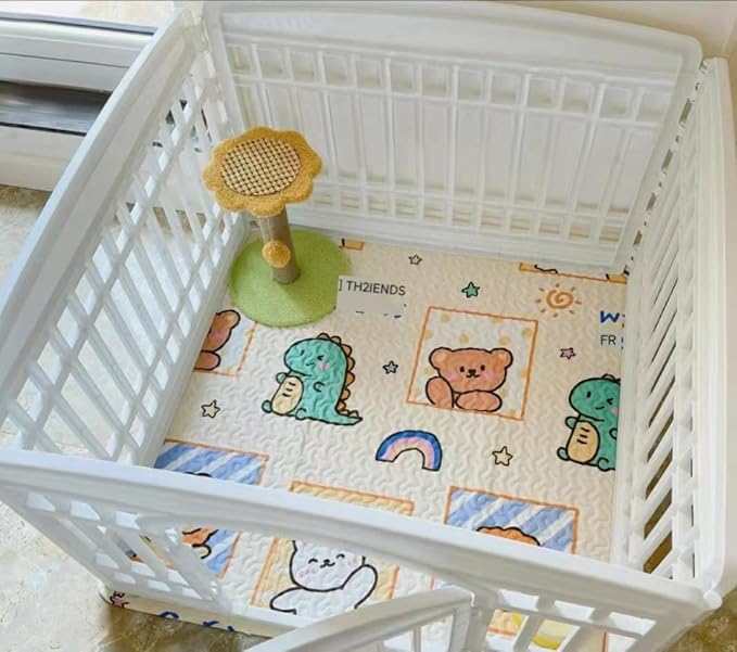 Dog Playpen Urine Pad Dog Pee Pads Puppy Pads, [PLAYPEN NOT Included!!] Reusable Pet Training Pads,Large Pet Pee Pad,Waterproof Pet Pads for Dog Bed Mat,Super Absorbing Whelping Pads (Urine Pad)