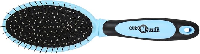 Double Sided Pet Grooming Brush, Royal Blue