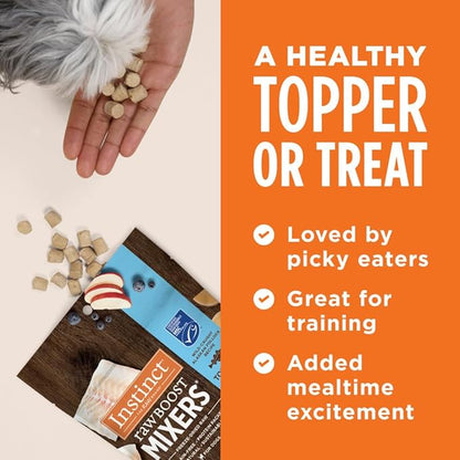Instinct Raw Boost Mixers Freeze Dried Dog Food Toppers for Dry Food, Grain Free Dog Food Toppers with Pollock for Dogs, 12.5 oz