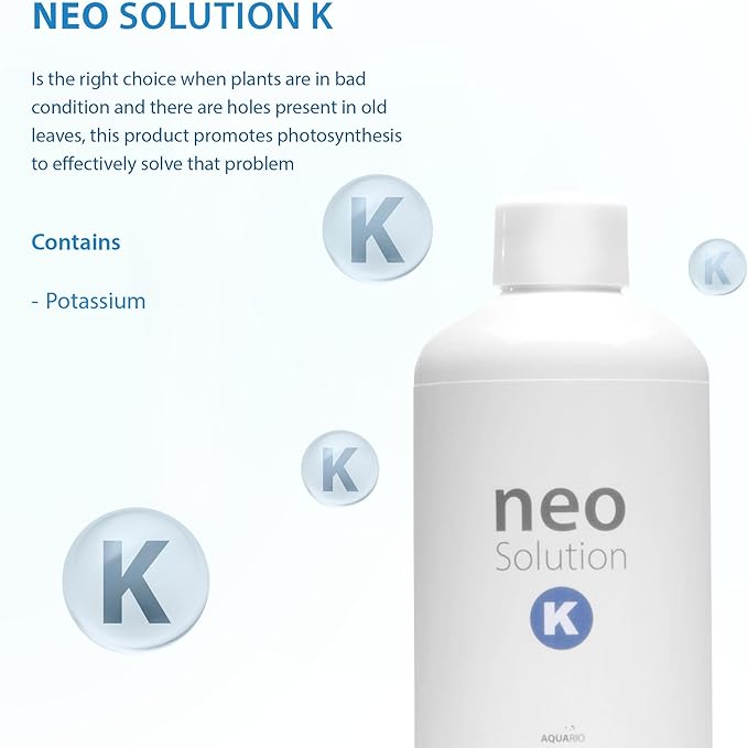 Plant Fertilizer for Aquarium Plants - Potassium-Rich Liquid Fertilizer Promotes Photosynthesis & Healthy Growth for Fish and Aquatic Plants - Neo Solution K, 300ml