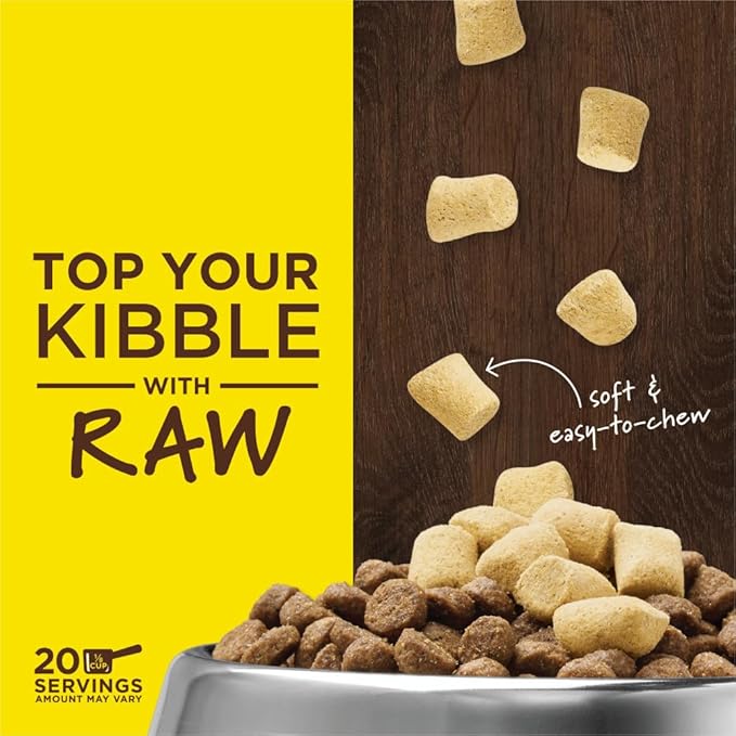 Instinct Raw Boost Mixers Freeze Dried Dog Food Toppers For Dry Food, Grain Free Dog Food Toppers with Chicken For Dogs - Healthy Energy, 5.5 oz