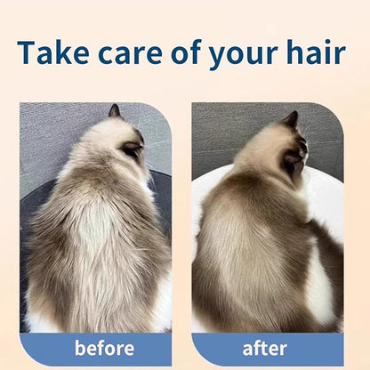 Pawmingle Cat Brush, Double Sided Deshedding for Dogs & Cats, Skin Friendly Grooming Dog Brush, Pet Shedding Brush,Undercoat Rake for dogs Grooming Supplies,Blue,Extra Wide (Blue, Large)