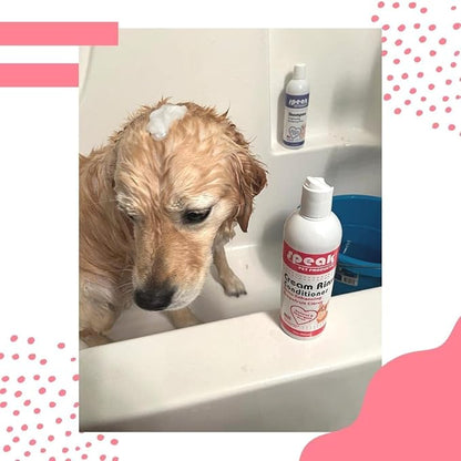 Dog Natural Cream Rinse Conditioner, Shine Enhancing Grapefruit Citrus, 17oz