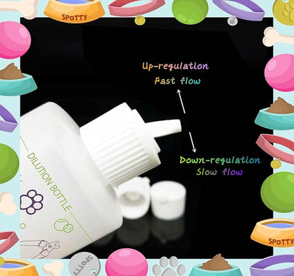 4 Pack Pet Shampoo Dilution Bottles, Specialties Mixing Bottle for Concentrated Dog Shampoo, Mixing Bottle for Dog Grooming Shampoo and Conditioner Grooms (4)