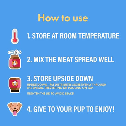 Visionary Pet Foods Salmon Meat Spread - Healthy Dog Treat - Alternative to Dog Peanut Butter, Xylitol Free, No Sugar and Filler Free - Use on Dog Lick Mat, Food Mixer, Pill Pockets - 10oz