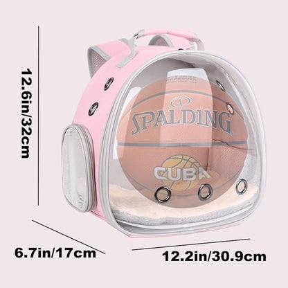 Portable Rabbit Backpack Carrier Space Capsule Bubble Window Pet Carrier Cage Travel for Bunny, Bearded Dragon, Squirrel, Tortoise, Bird, Lizard, Sugar Glider