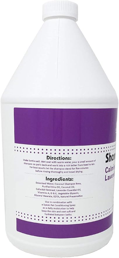 Natural Dog Shampoo with Pump, Calming Lavender, 1 Gallon