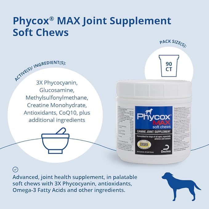 MAX Dog Joint Supplement Soft Chews, 90 Ct