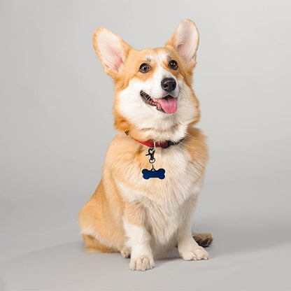 Dog Tag Clips 2 Pack Easy Change for Pet ID Tag Quick Clips Small Medium Large Dogs and Cats Collars|Black|