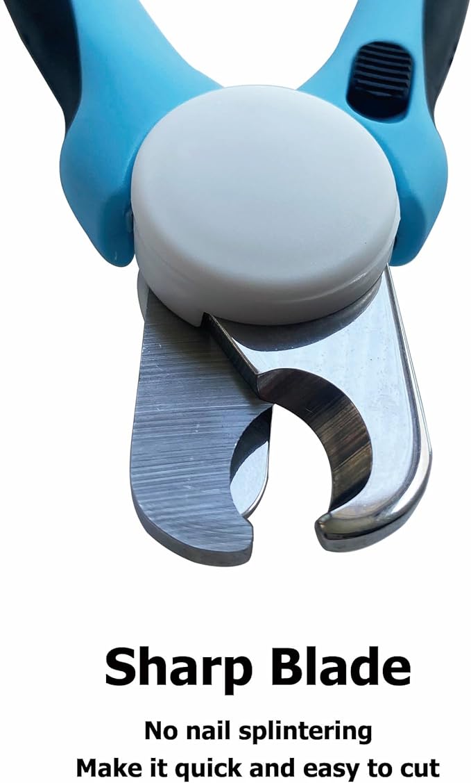 Dog Nail Clippers, Cat Nail Trimmer, Nail Clippers for Dogs & Cats paw, Pet Toenail Clipper for Medium Large Dogs with Nail File, Claw Grooming Clippers with Safety Guard
