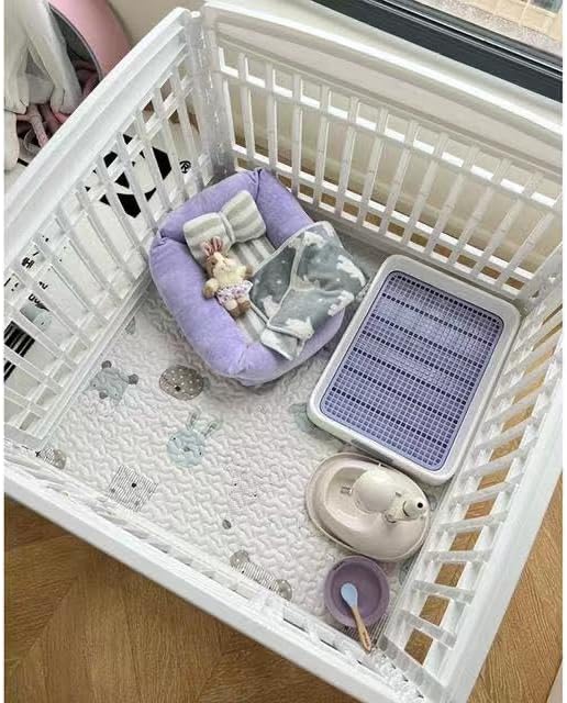 Dog Playpen Mat Carate Mat Puppy Pads,Personalized Dog Crate Pad,Anti-Slip Bottom[PLAYPEN NOT Included!!!] Reusable Whelping Playpen Crate Reusable Washable Pet Mattress Pads Pet Training Pads