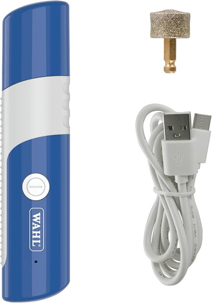 Wahl Professional Animal - Flexion Cat and Dog Nail Grinder - Professional 2-Speed Rechargeable Electric Pet Nail Trimmer - Paw Grooming & Smoothing for Dogs & Cats (#3023207)