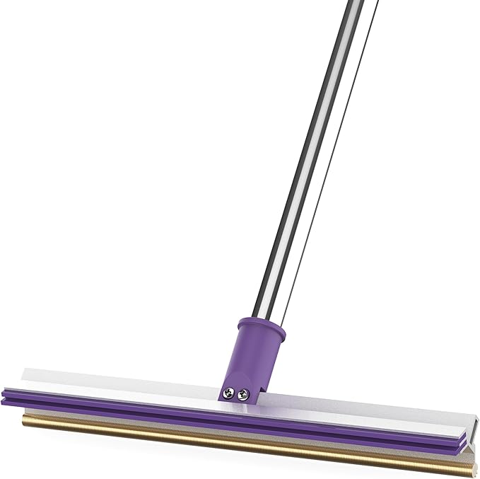 52" Carpet Rake for Pet Hair Removal, Adjustable and Reusable Pet Hair Carpet Rake, Long Handle Large Dog Hair Carpet Scraper for Rugs, Carpets, Stairs,Pet Beds, Carpet Brush Hair Remover Broom