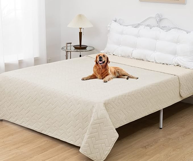 fuguitex Waterproof Dog Bed Cover Couch Cover for Pet Anti-Slip Cat Mat Pet Pad Blanket for Sofa Chair Recliner Bed Furniture Protrctor