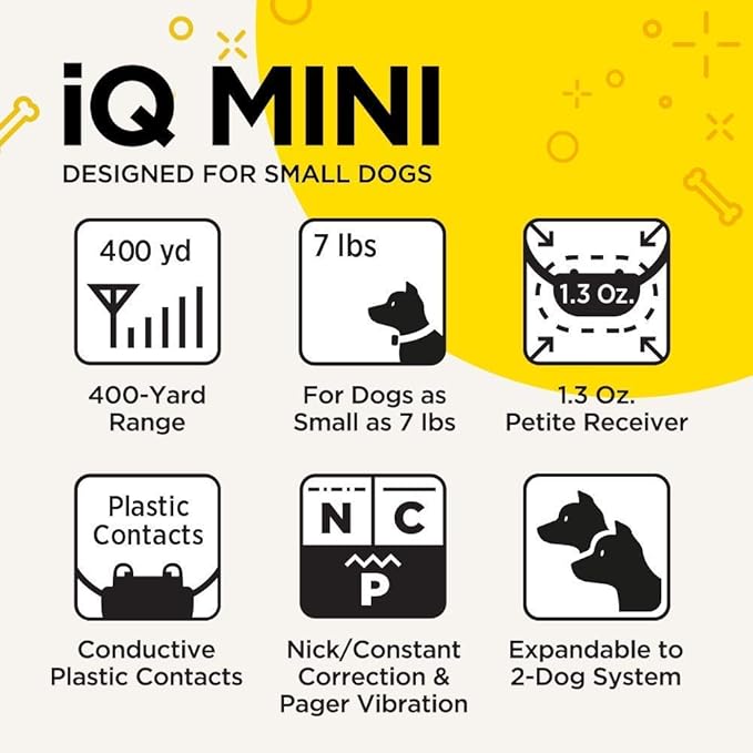 Dogtra iQ Mini Additional Receiver Rechargeable Waterproof Mini Remote Dog Training E-Collar