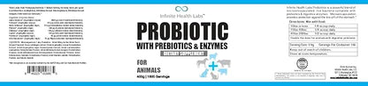 Probiotics for Dogs and Cats - Vet Formulated Pet Prebiotic & Enzyme Powder for Digestive, Gut & Immune Health - 1600 Servings (400 g)