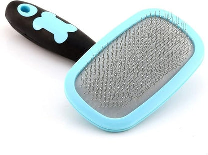 Slicker Brush, PETPAWJOY Dog Brush Gently Cleaning Pin Brush for Shedding Dog Hair Brush for Small Dogs Puppy Yorkie Poodle Rabbits Cats
