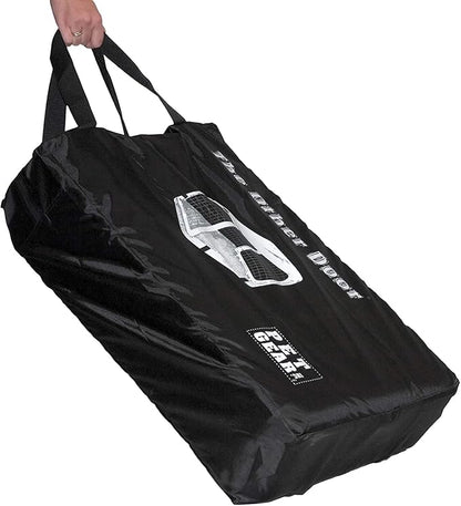 Pet Gear _he Other Door 4 Door Steel Crate for Dogs/Cats with Garage-Style Door, Includes Plush Bed + Travel Bag, No Tools Required, 3 Models, 3 Colors