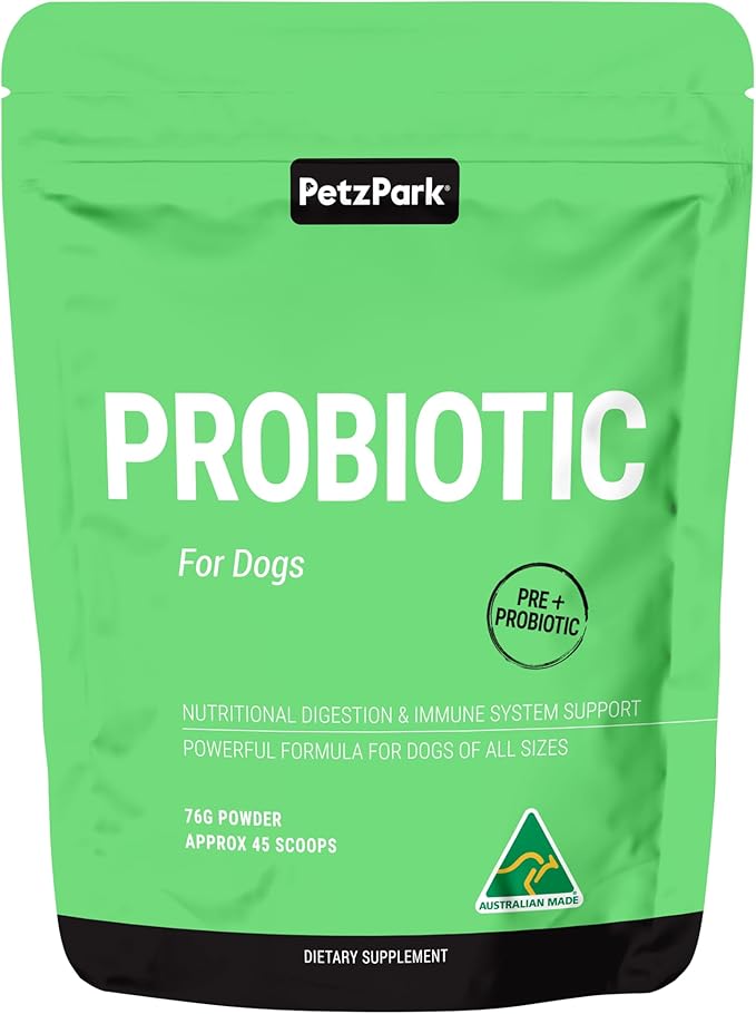 Probiotic for Dogs - Grain-Free Digestive Support Powder for Diarrhea, Bloating & Gas - Promotes Immune Support & Oral Health - Reduces Paw Licking, Allergies & Yeast Infections - 2.7 oz - 45 Scoops