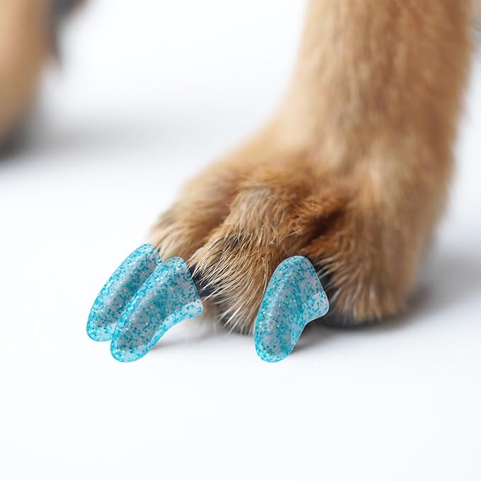 100pcs Dog Nail Caps Claw capsCover with Glue and Applicators (XXXL About. Weight: 60-140 pounds)