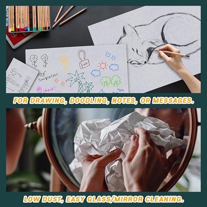 HA SHI Bird Cage Liner - 120 Acid-Free Newsprint Sheets, 31" x 21.5", 5.5 lb - Perfect for Packing, Pet Cages, Non-Toxic & Safe for Birds, Ideal for Crafts, Shipping, Moving