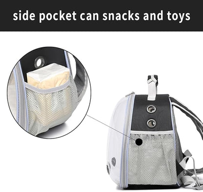 Bunny Carrier, Guinea Pig Carrier,Small Animal Carrier Backpack for Rabbit,Bearded Dragon, Lizard,Hamster,Kitten. Breathable Pet Travel Cage Bag Perfect for Vet Visits & Outdoor Adventures (Black)