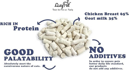 Freeze Dried Raw Single Ingredient Cat Treats, Solve Pet's Picky Eating Problem (Goat Milk bar)