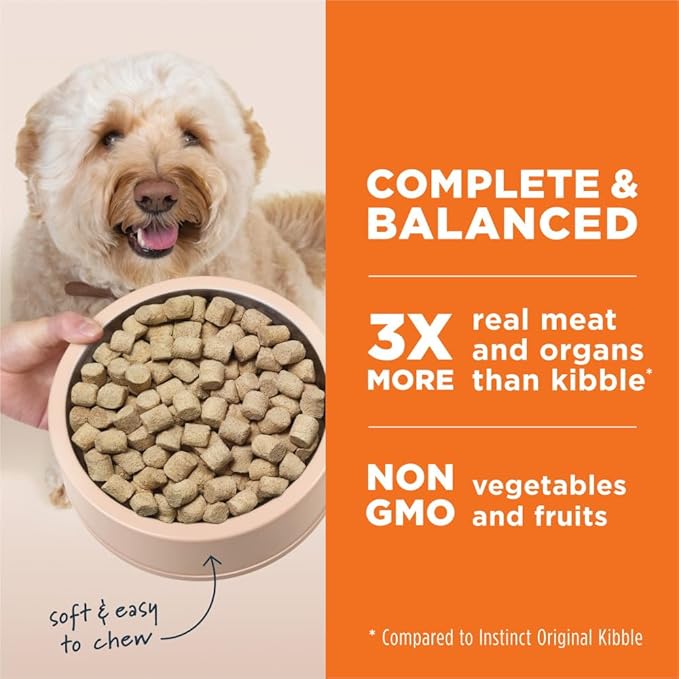 Instinct Freeze Dried Raw Meals Grain Free Dog Food, Dog Food Dry, Freeze Dried Dog Food, Raw Dog Food, Beef Recipe, 9.5 oz