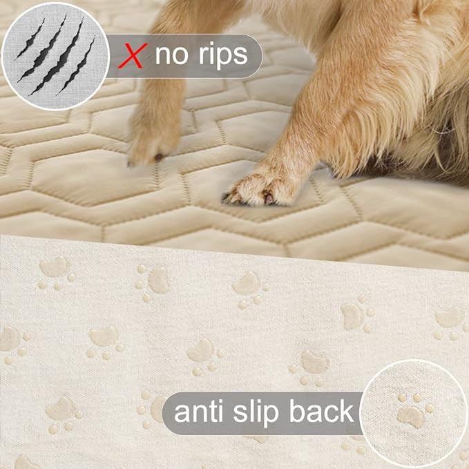Waterproof and Anti-Slip Dog Bed Cover and Pet Blanket Sofa Pet Bed Mat ï¼_ar Incontinence Mattress Protectors Furniture Couch Cover for Most Cats Dogs, Pets