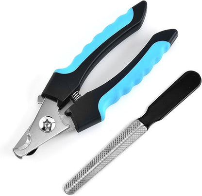 Pet Dog Nail Trimmers & Clipper - Quick Safety Sensor Dog Nail Clippers for Large & Medium Dogs - Pet Toenail Clippers with Nail File