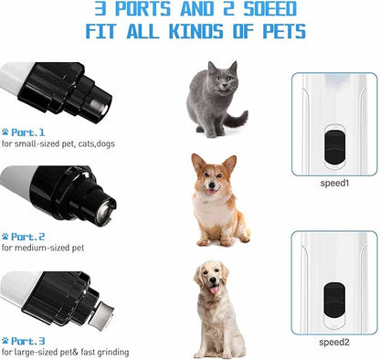 Silent Grind Pro for Dogs, SilentGrind Pro, Silent Grind Pro Dog Nail Trimmer, New Electric Dog Nail Clippers for Dog Nail Grinders Rechargeable, Pet Poochie Nail Grinder, Pet Paws Grooming Tool (1PC)