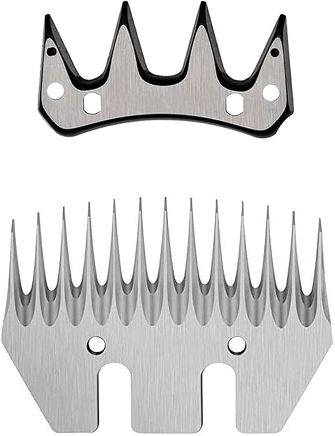 13 Tooth Sheep Shear Clipper Replacement Blades for Electric Sheep Clippers（ 2 Sets ）