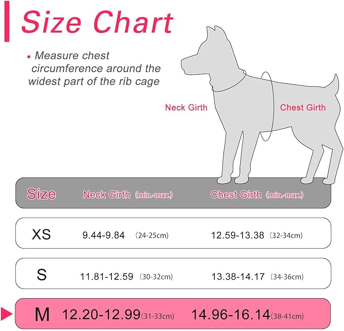 Dog Harness for Small Dogs, Small Dog Harness and Leash Set, Honeycomb Grid, Reflective Lightweight Harness & Anti-Twist Pet Lead,Dog Harness(Multi Color, Size: XS-S-M) (M, Rose red)