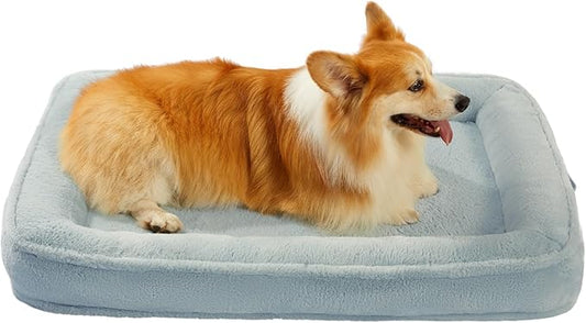 BALANCE Large Dog Bed, Orthopedic Dog Bed, Waterproof Dog Bed with Removable and Washable Cover, Bolster Dog Soft Sofa Bed with Nonskid Bottom, Dog Beds for Large Dogs