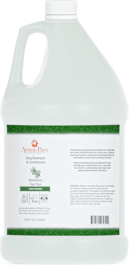 Dog Shampoo  Cleansing Wash, Conditioning, Moisturizing  Healthy Ingredients  Aromatic Grooming Puppy Shampoo  Tearless Cleaner, Rosemary Tea Tree