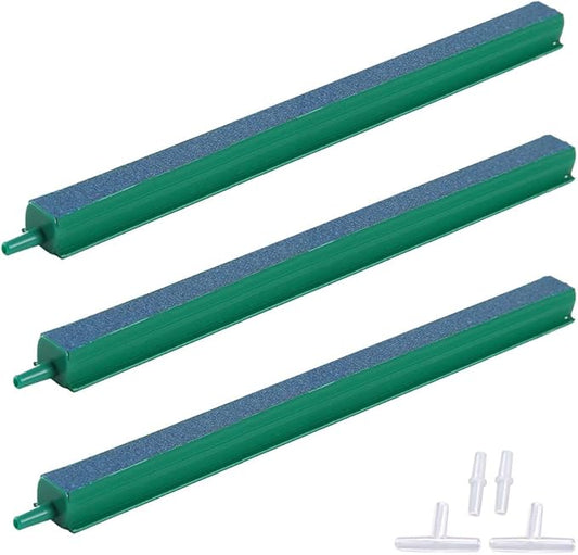ALEGI Fish Tank Air Bubble 3-Piece Air Stone Bars for Aquarium,Air Stone Bar Hydroponics with Connectors,10 inch